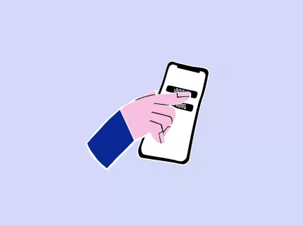Illustration_Hand mit Handy_ Illustration_Hand mit Handy